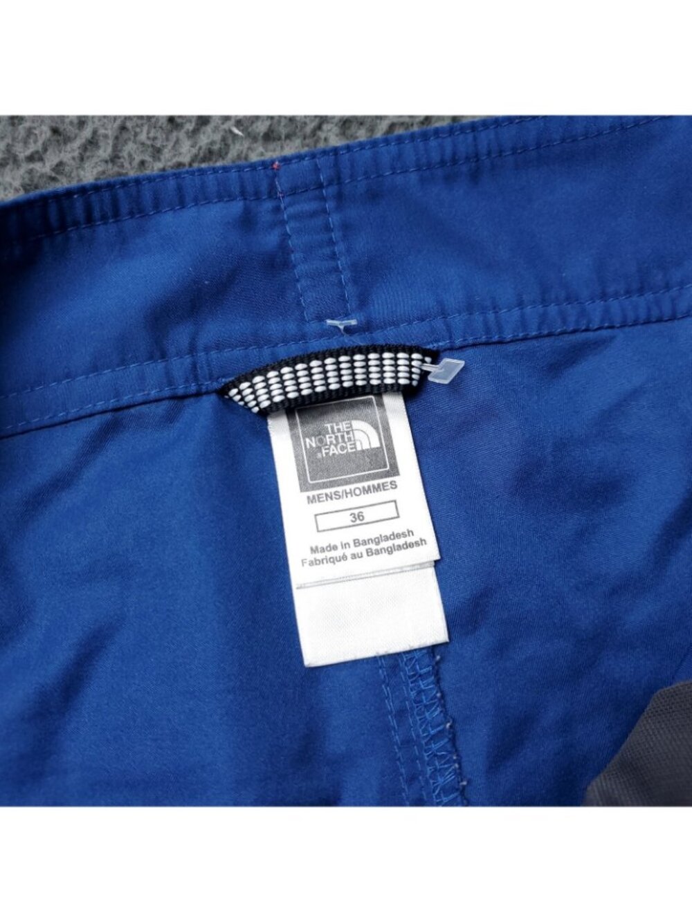 VINTAGE 90s The North Face Swim Shorts Mens 36 x11 Board Zip Pocket  Blue Trunks - Picture 2 of 10